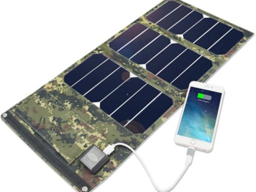 太陽能折疊包戶外旅行家用折疊便攜移動電源太陽能手機充電器EVA太陽膜280g